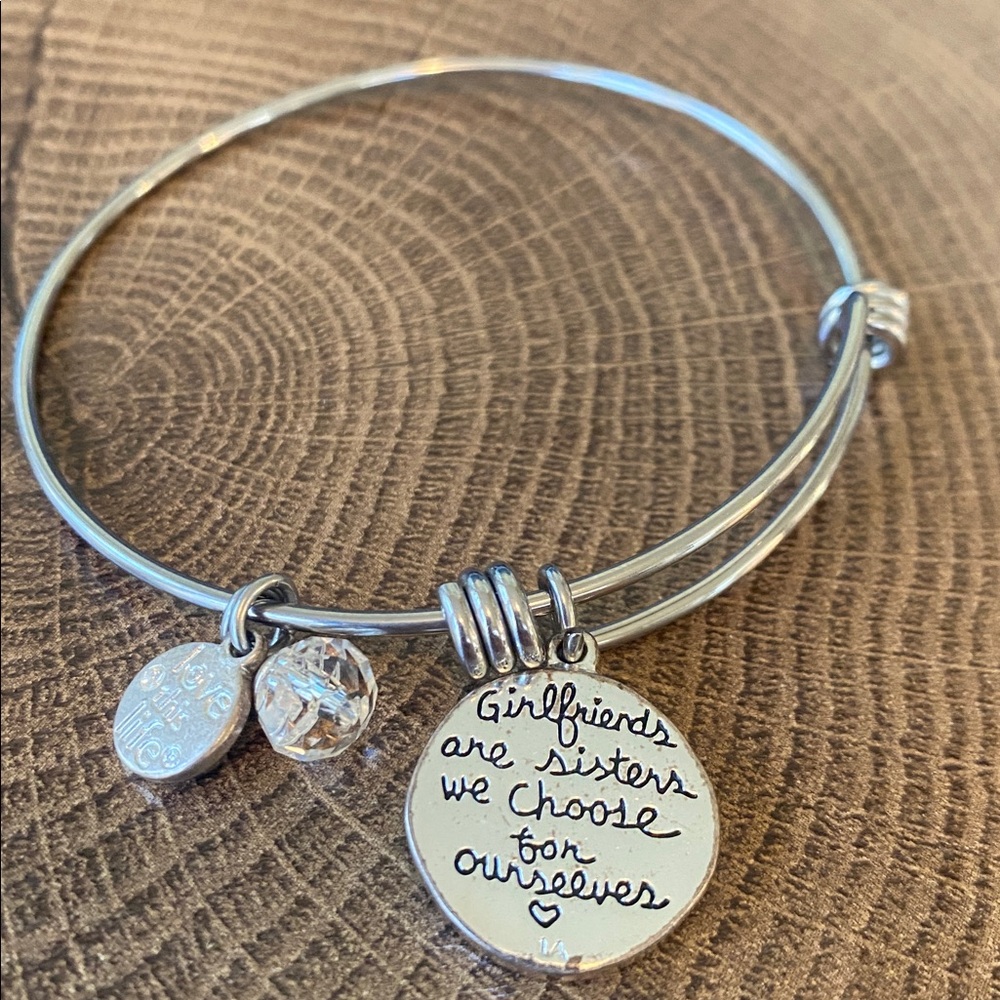EUC Girlfriends Are Sisters Stretch Charm Bracelet